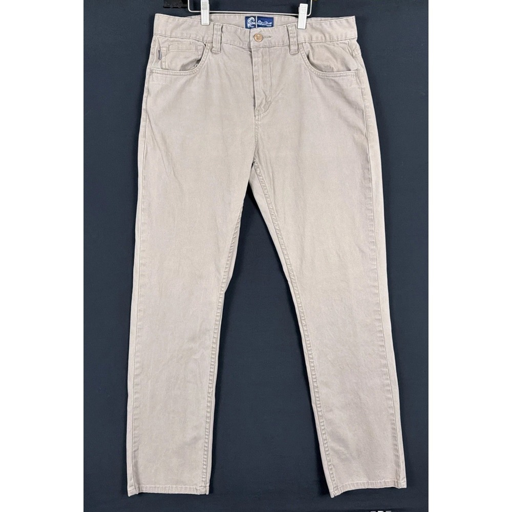 Jack O'Neill Collection Men Khaki Chino Pants Size 32 (34x32) Stretch Port Pant.